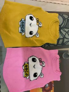 Cute Bear Design Baby Sweaters