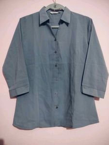 Grey Formal Shirt For Women