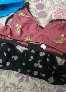 2 Bra 1 Time Used Size Issue That's Why selling