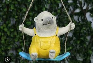 Polyresin Animal Figurin on Swing Statue
