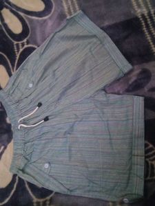 Striped Bermuda Shorts