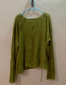 Loose Knitted Top With Holes !!