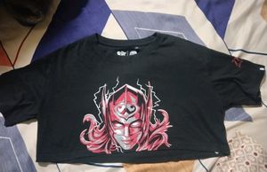 Printed Cropped Tshirt From The Souled Store Brand
