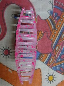 Pink Splatter Banana Clip
