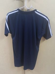 Adidas Dupe Blue Jersey Tee - S/M