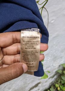Burberry Navy Polo Shirt