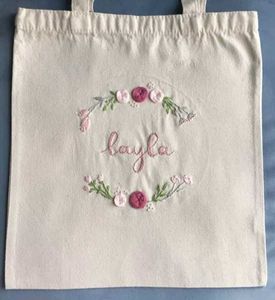 Custom Embroidered Tote Bag