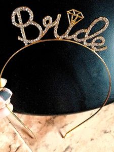 Golden Cristal Bride Crown 👑