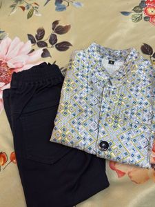 Boys Ethnic Jacket &amp; Pant Set