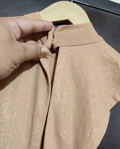 Cream Color Floral Print Dress For 32 Bust