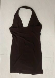 Brown Bodycon Mini Dress