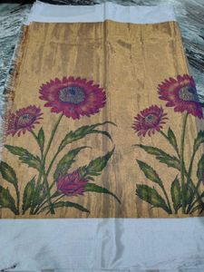 Tissue Floral Design Saree
