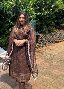 brown dress set🤎