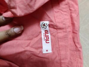 Coral Pink Fitted Shirt
