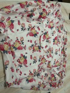 Floral Print Maxi Dress XXL