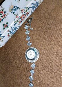Elegant Beaded Bracelet Watch
