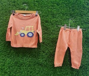 Kids Cute Tractor Outfit