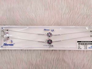 pure silver anklet