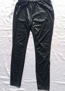 Brand New (Shein) 100% Leather Black Pant