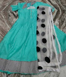 Chanderi Anarkali Dress