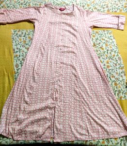 Peach Colour A Line Kurta