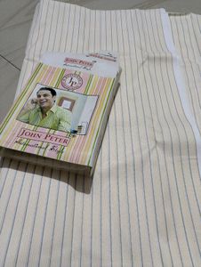 Striped semi cotton shirt material