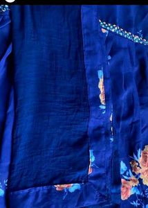 Floral Navy Blue Dress