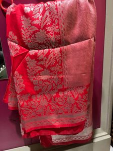 New Chilli Red Colour Saree😍🔥