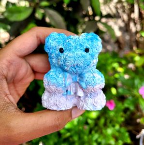 Teddy Bear &amp; Lotus Candle with Trinket Tray