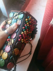 Stylish Goan Chic Breaded Sling bag✨🌹🎀