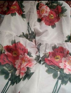 Crop Top With Printed Plazo Nd Floral Dupatta