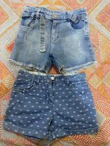 Cute Girls Denim Shorts (2)