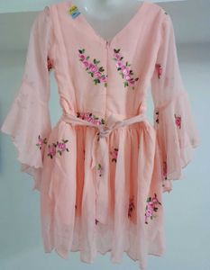 Pink Floral Frock