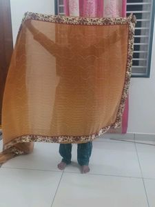 Brown Patterned Scarf