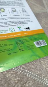 Mamaearth Turmeric and Saffron Sheet Mask