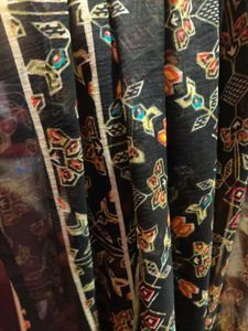 Beautiful Black Multicolour Pattern Dupatta