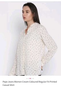 Pepe Jeans Cream Regular Fit Top
