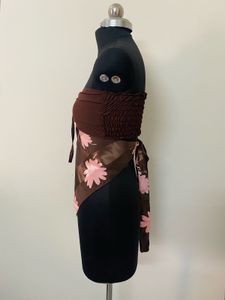 Floral Brown Tube Top