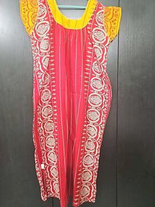Round Neck Designer Nighty