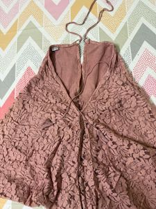 Lace Halter Dress Savana/asos/mango