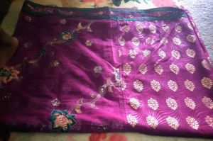 Branded Saree With Net Pallu..