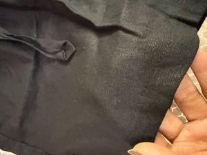 Black belted shorts