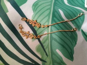 South Indian Earrings/ Jhumka With Cufflinks