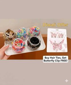 Hair Tie & Clip Set