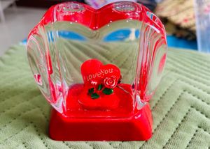 Heart Showpiece With Music & Pen Holder