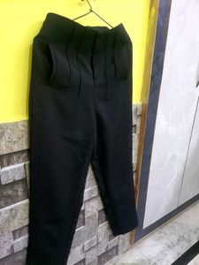 Black Pleated Trouser