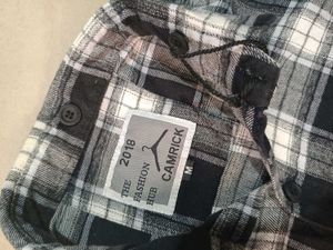 Plaid Flannel Shirt, M Size