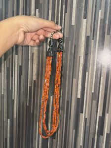Pretty Natural Carnelian Necklace Set