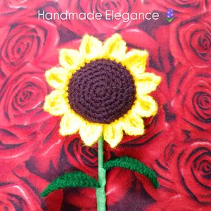 crochet Sunflower stick 🌻✨🧶