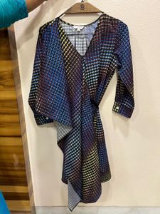 Patterned Dress with Belt